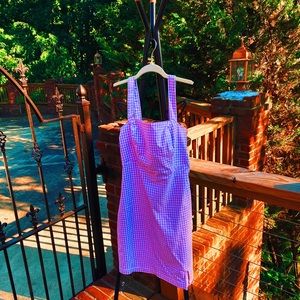 lavender gingham hollister co mini dress 🌊